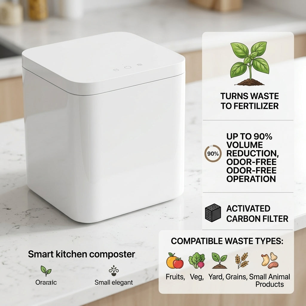 No Waste Smart Kitchen Food Composter Recycling Machine