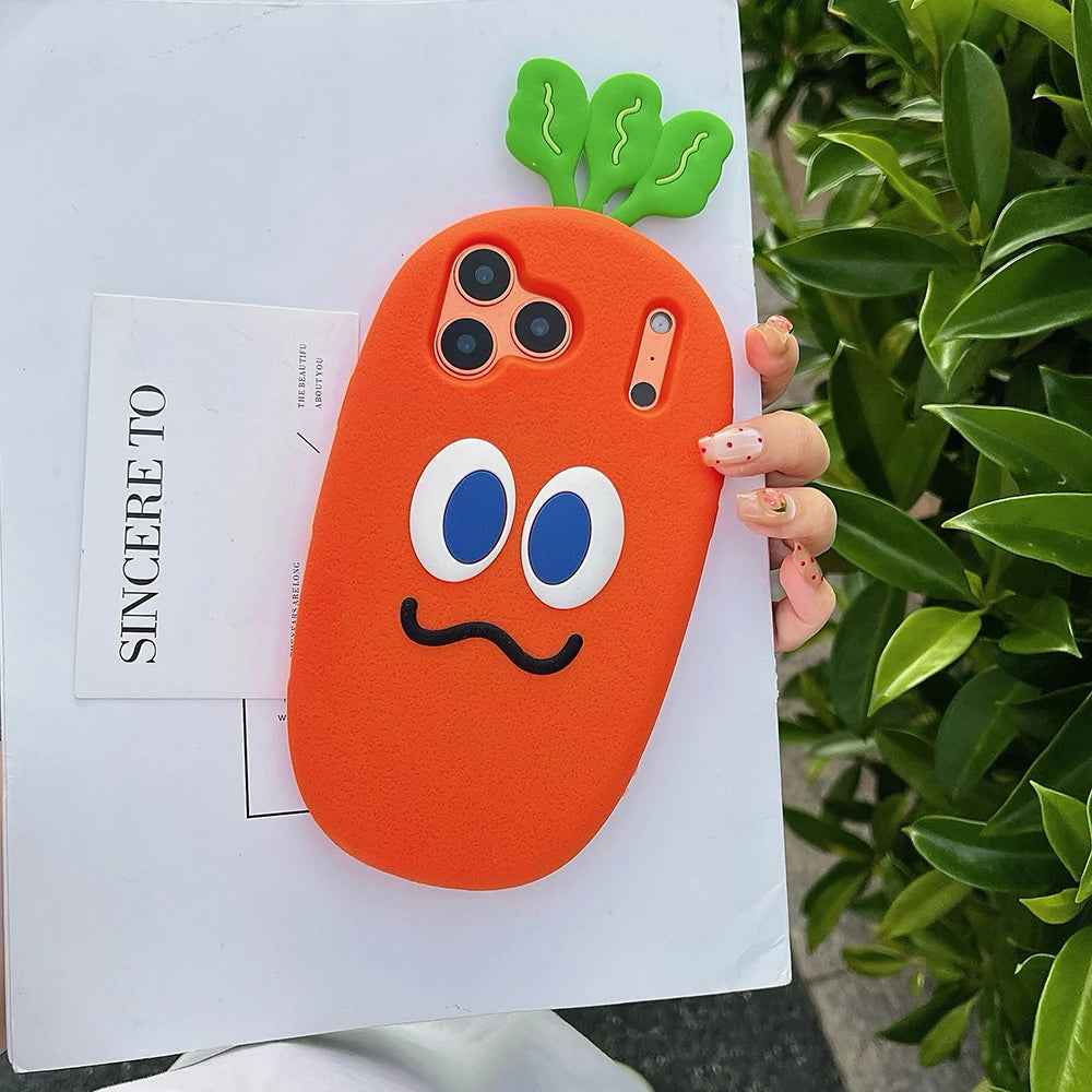 3D Carrot Shockproof iPhone Cases