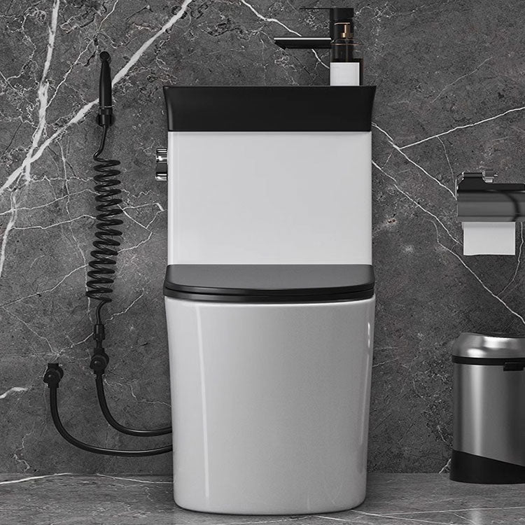 Japanese Style Space-Saving Integrated Sink Toilet