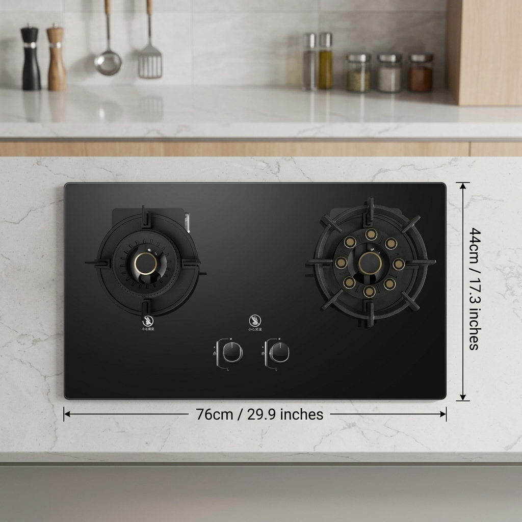 Liftable Double Gas Stove