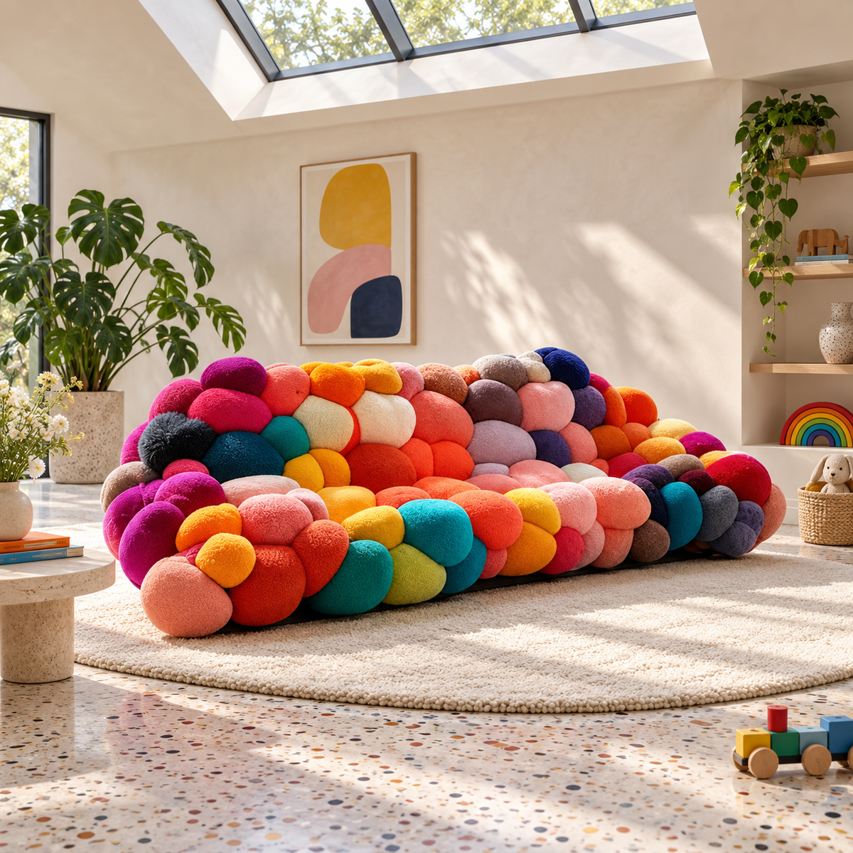 Rainbow Bubble Lounge Modular Curved Sofa