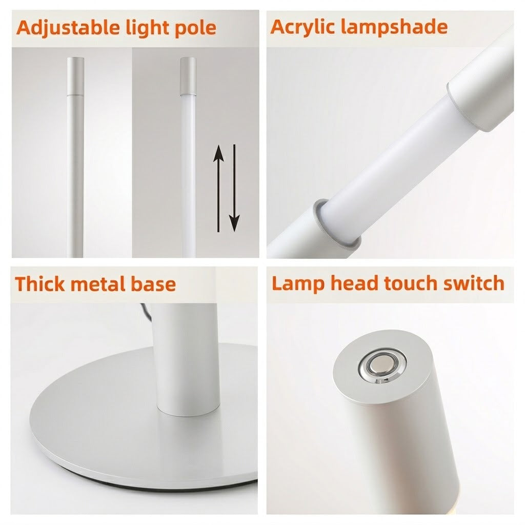 Lumi Minimal LED Slide-Open Floor Lamp
