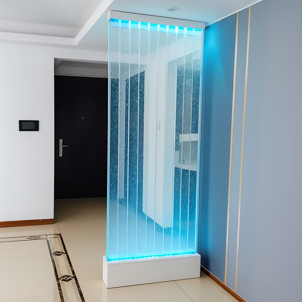 Modern LED Bubble Wall Fountain Interior Waterfall