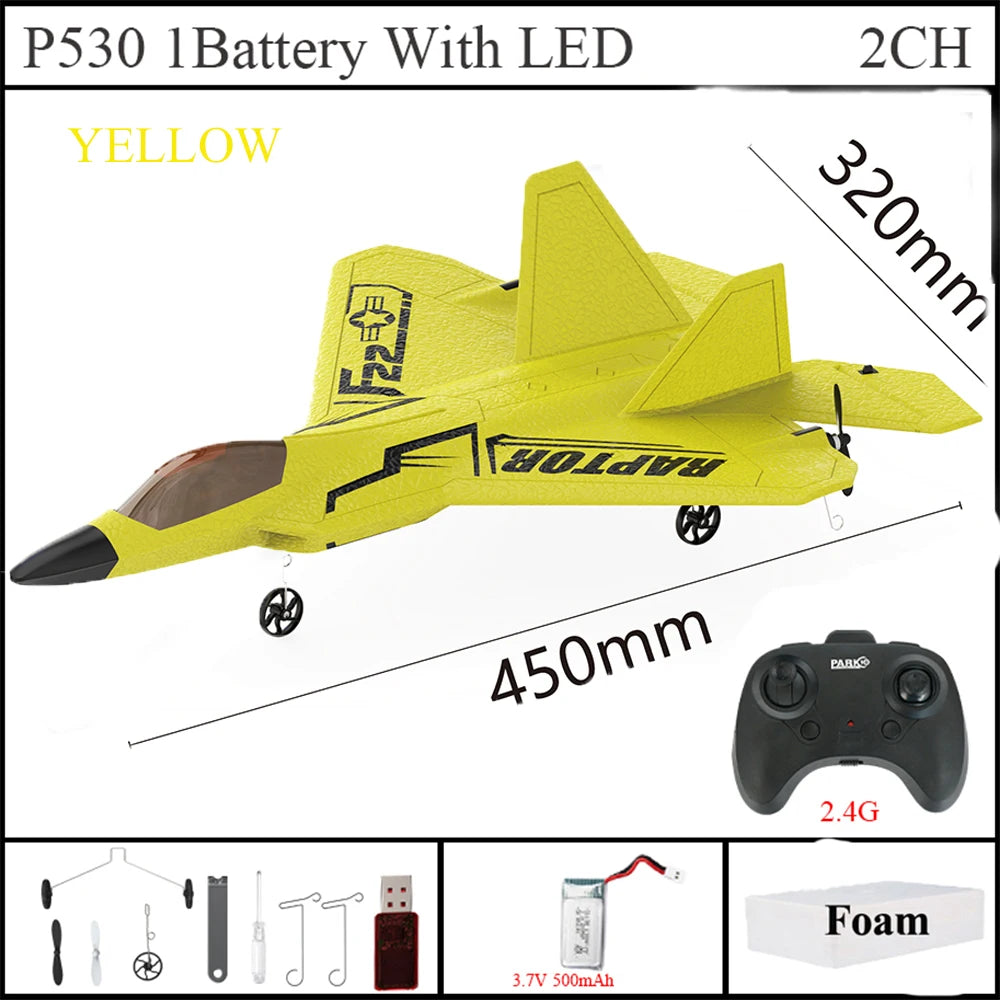 Storm Hawk Ultra Bright LED Foam Jet Fighter