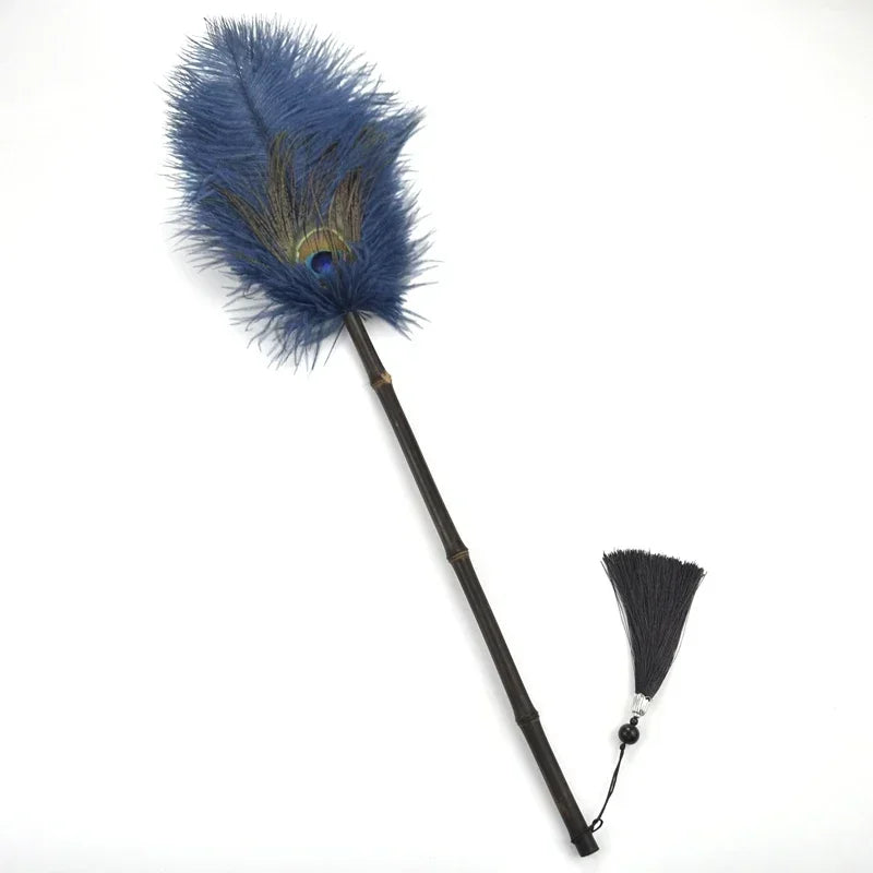 Peacock Feather Anti-Static Dusting Brush