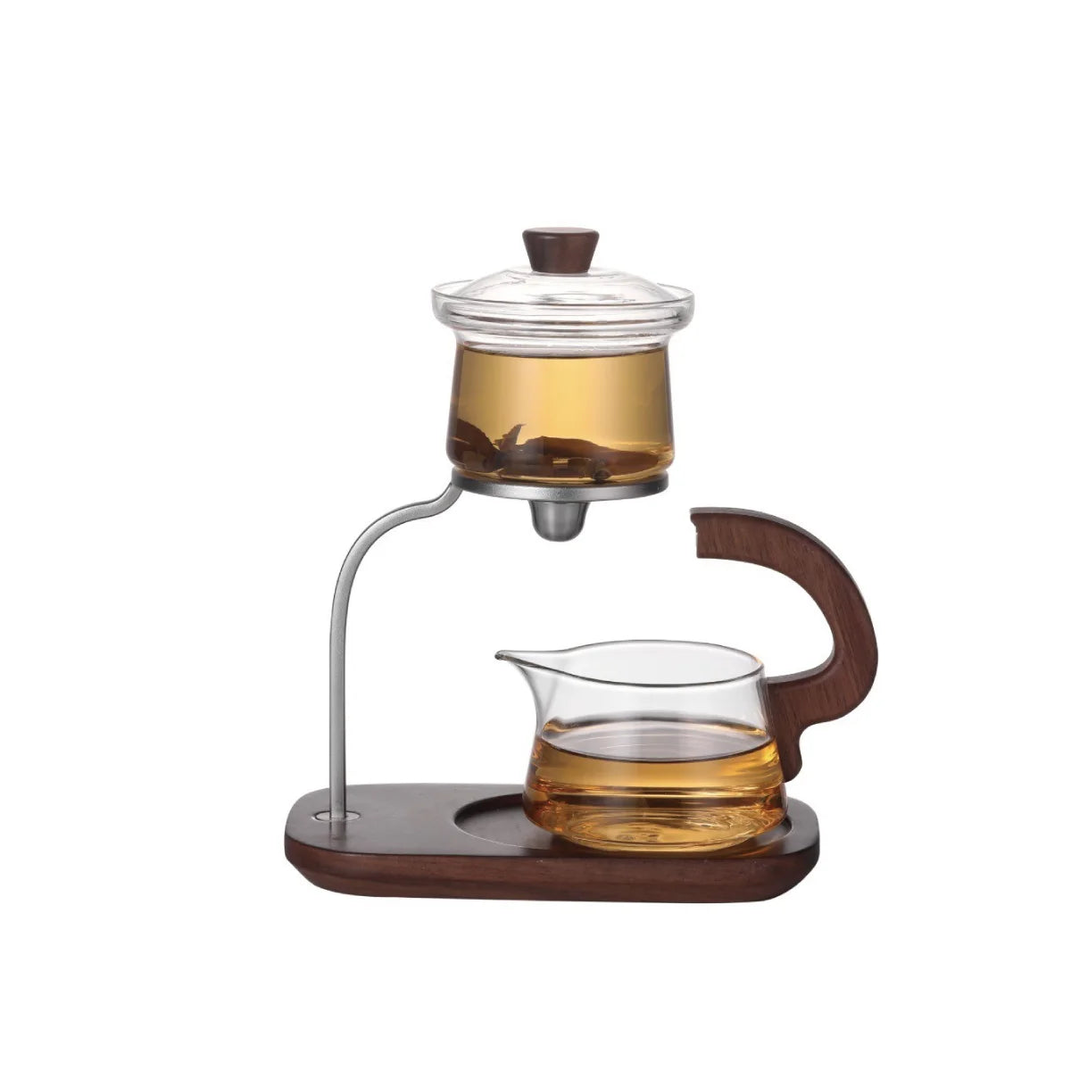Walnut Signature One-Key Glass Tea Set