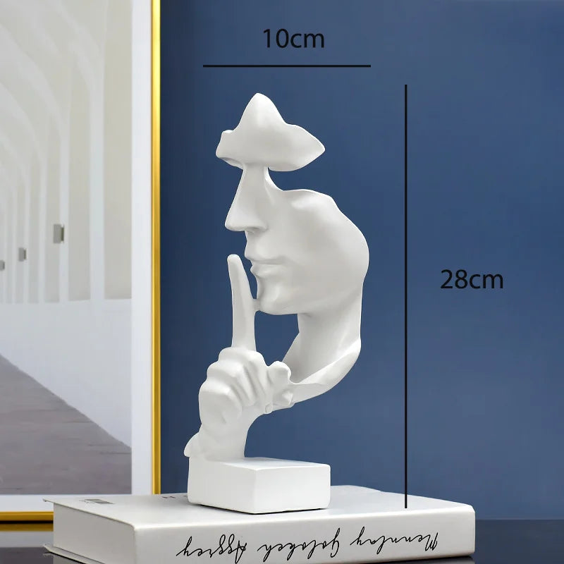 Silent Thinker Abstract Face Home Decor