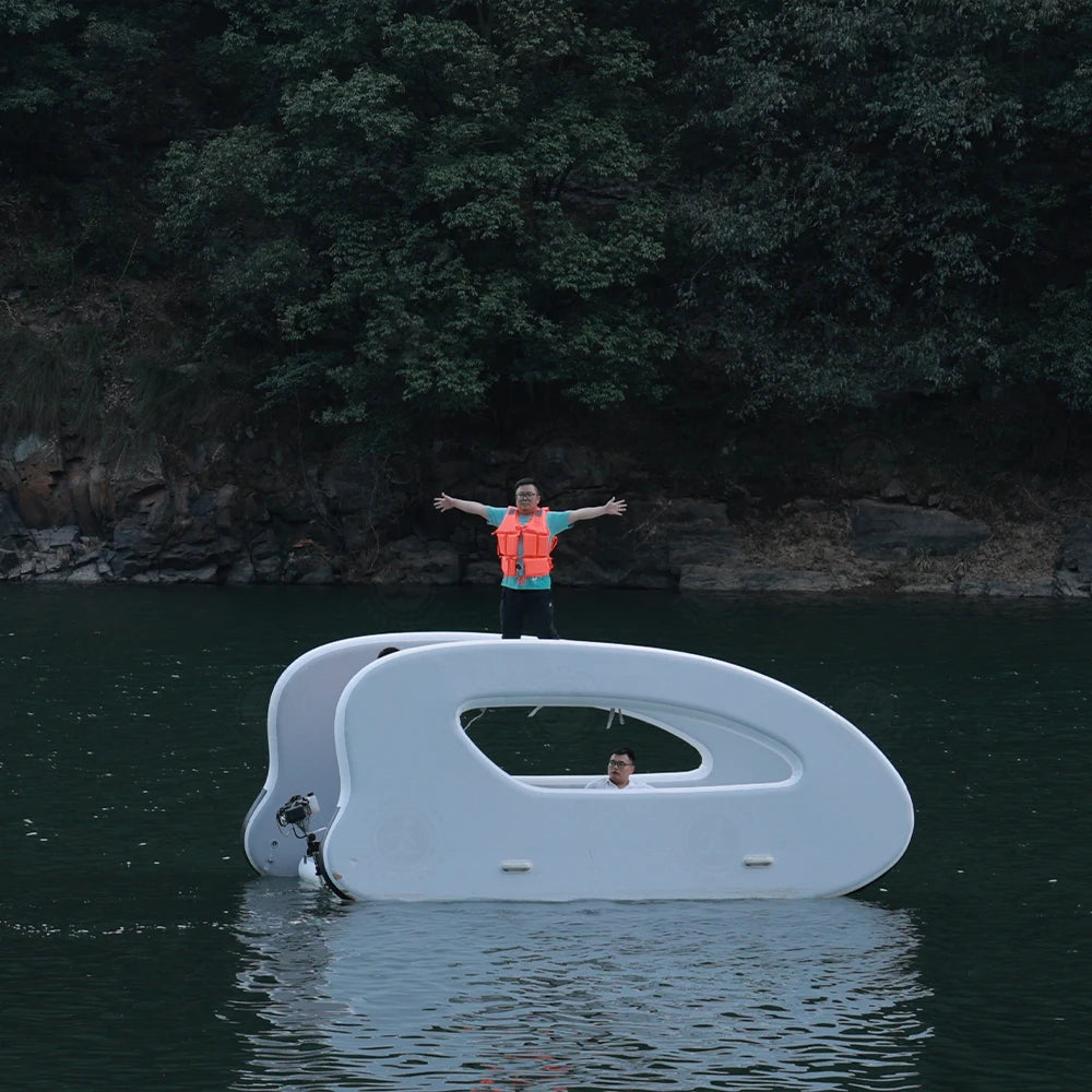 Futuristic Capsule Inflatable Fishing Boat