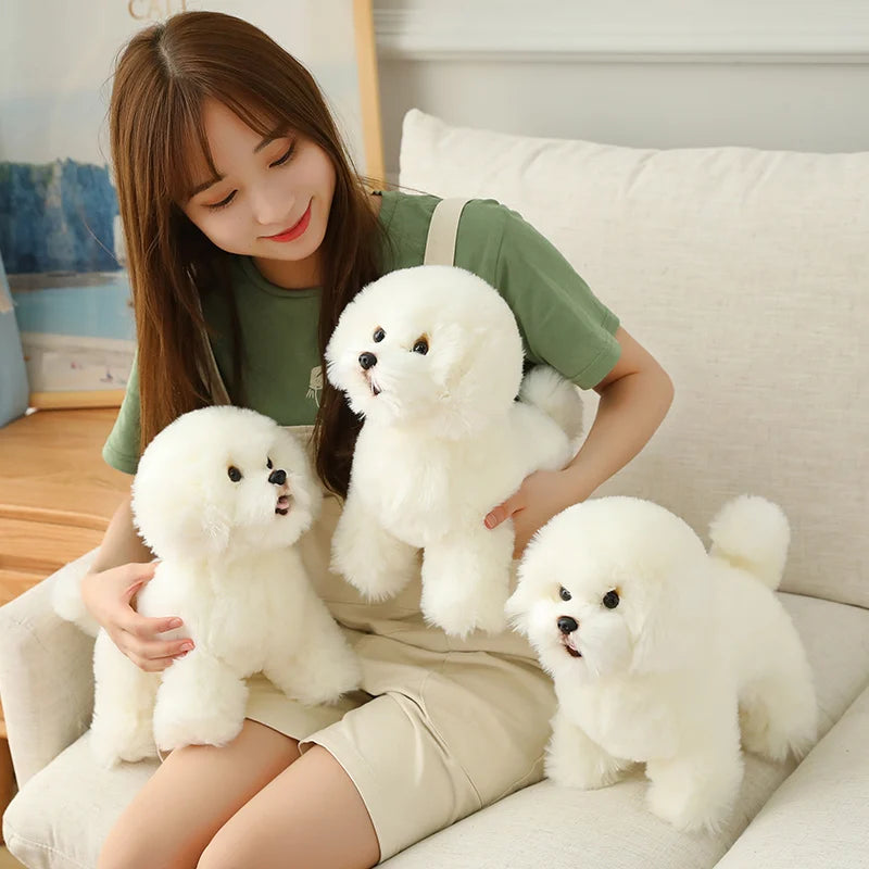 Fluffy Dog Hugging Plushie Pillow