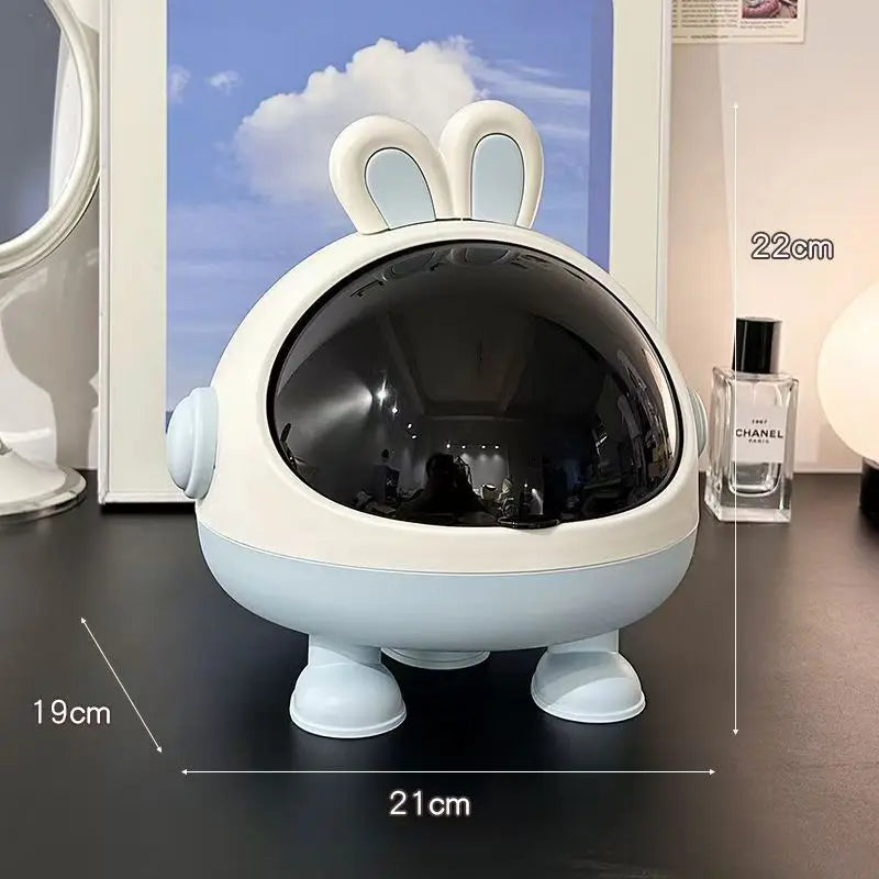 Mini Rabbit Desktop Storage Trash Bin
