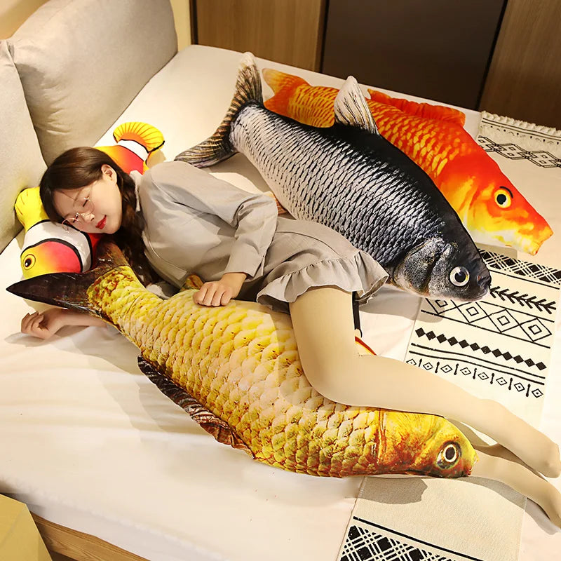Giant Fish Plush Realistic Pillow