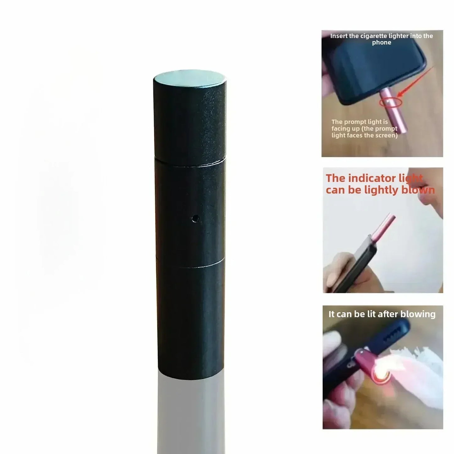 Heat Coil Breath Trigger Windproof Phone Lighter