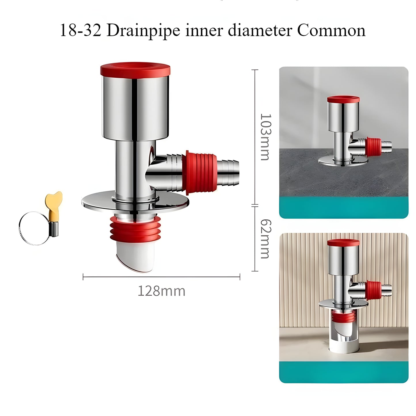 Anti-Odor Washing Machine Floor Drain Connector