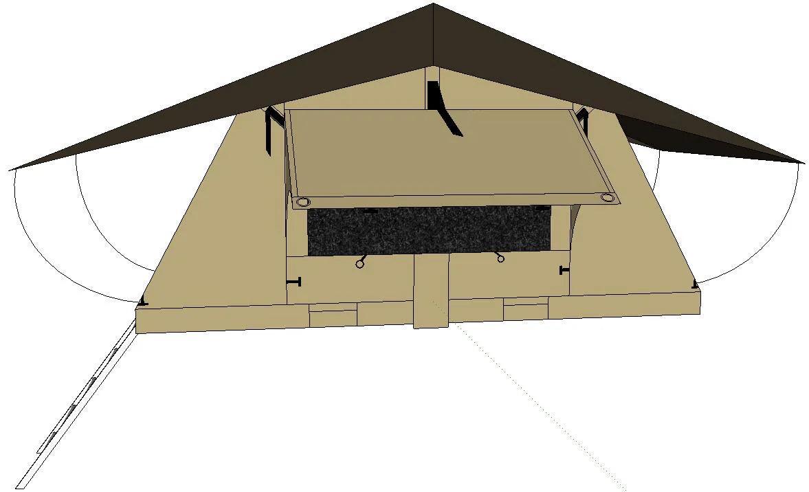 Quick Setup All-Weather Camping Foldable Car Roof Tent