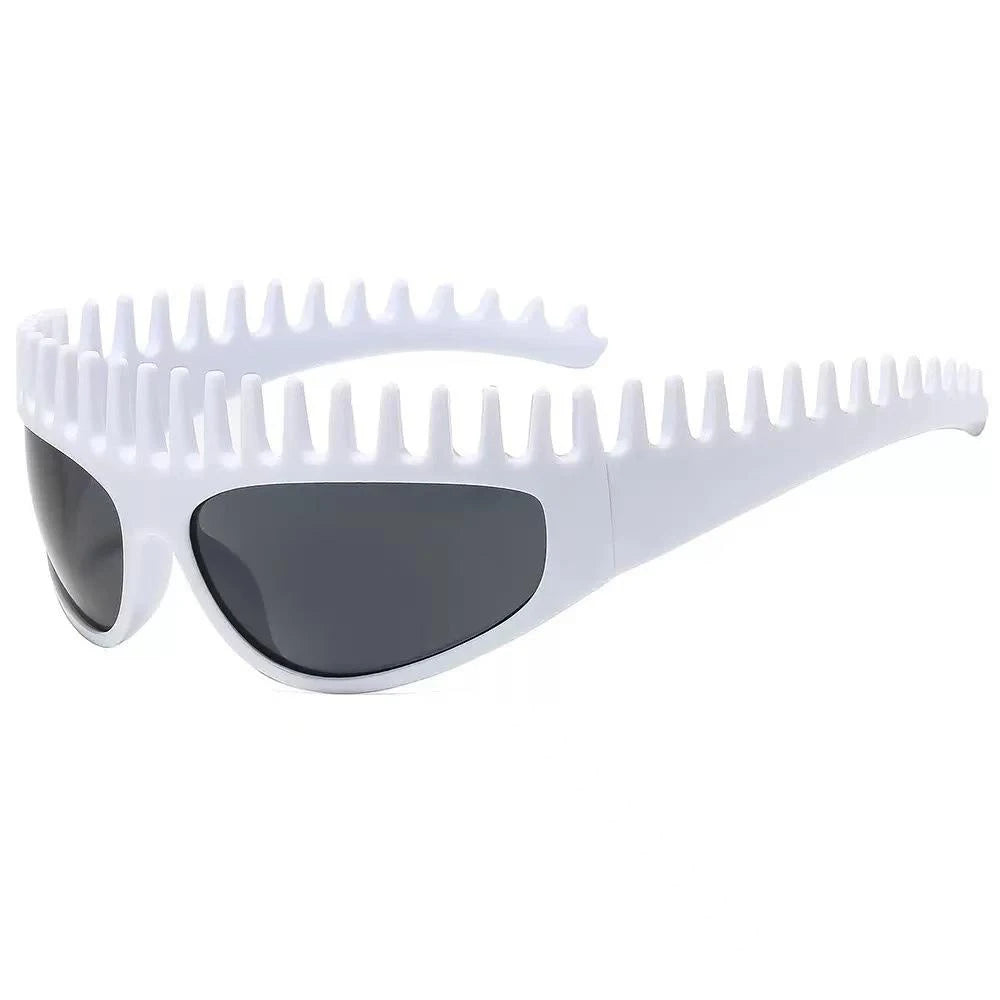 Futuristic Comb-Top Headband Sunglasses