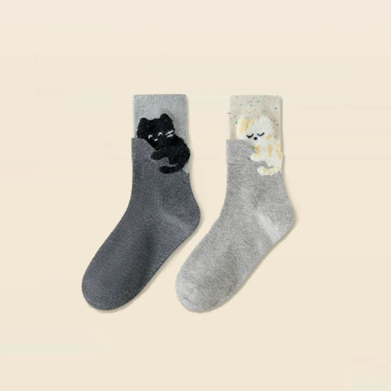 Clingy Cat Socks