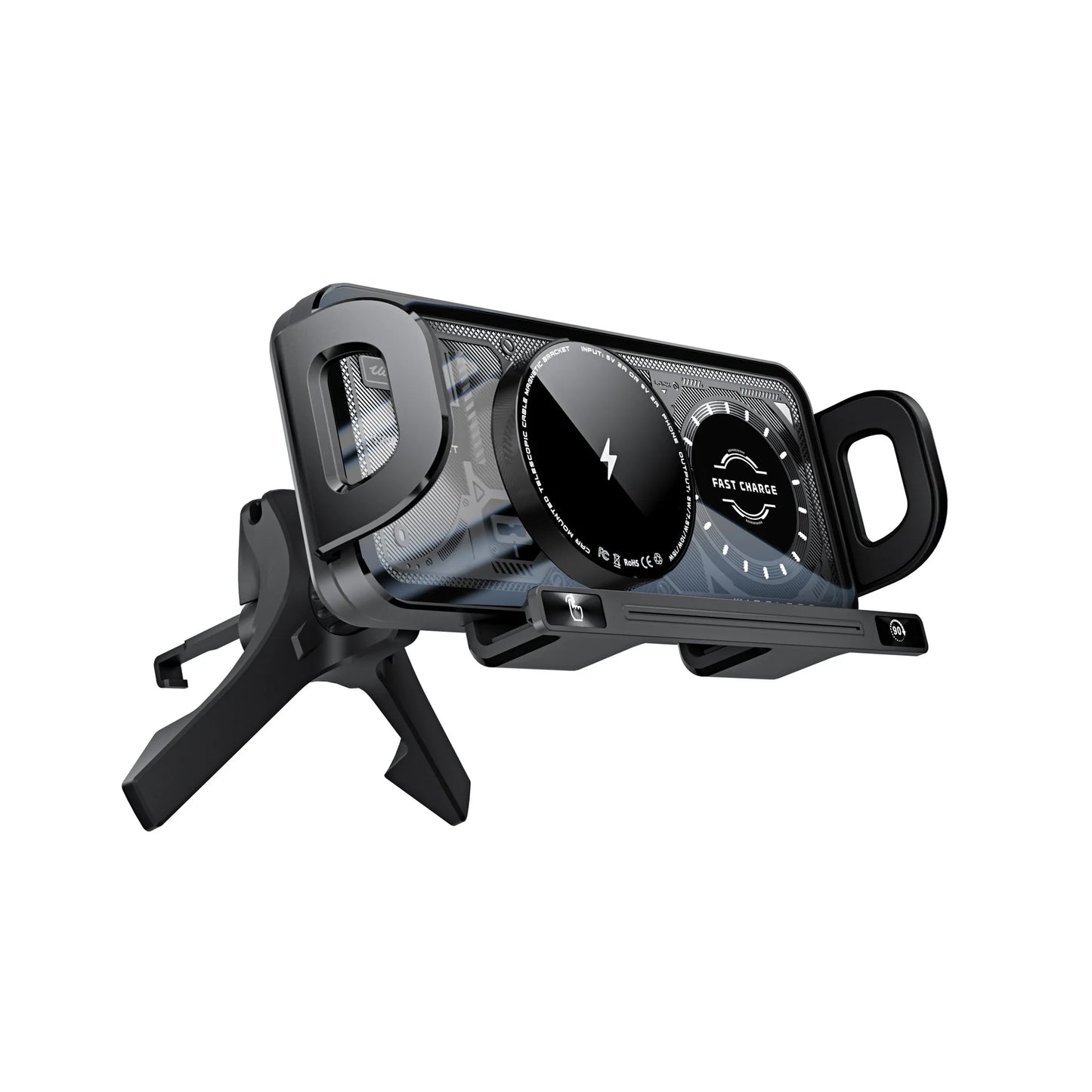 Smart Auto-Clamping Car Wireless Charger