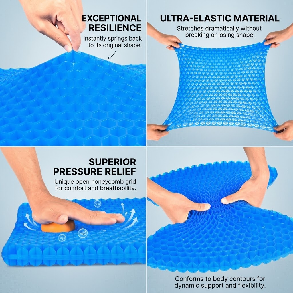Non-Slip Breathable Gel Seat Cushion