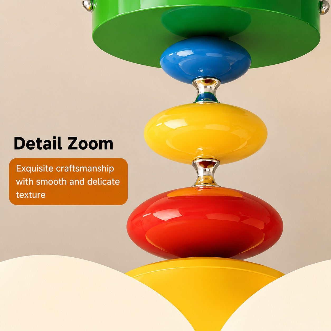 Daisy Chain Colorful Flower Kids Room Ceiling Light