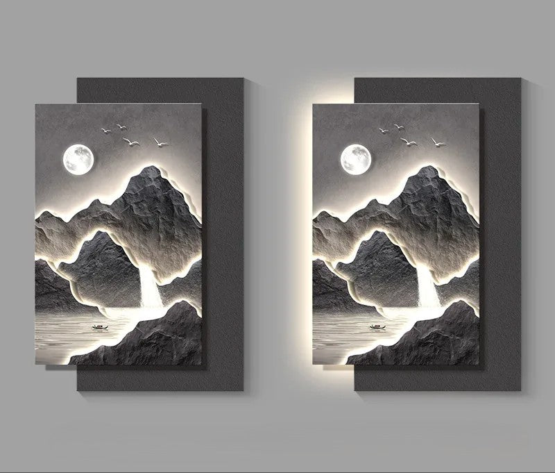 Mountain Landscape Modern Wall Art