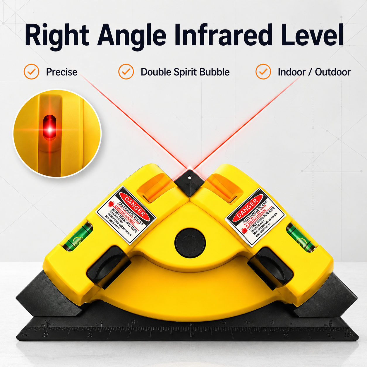 Tile Guide Precision Right-Angle Laser Level Tool