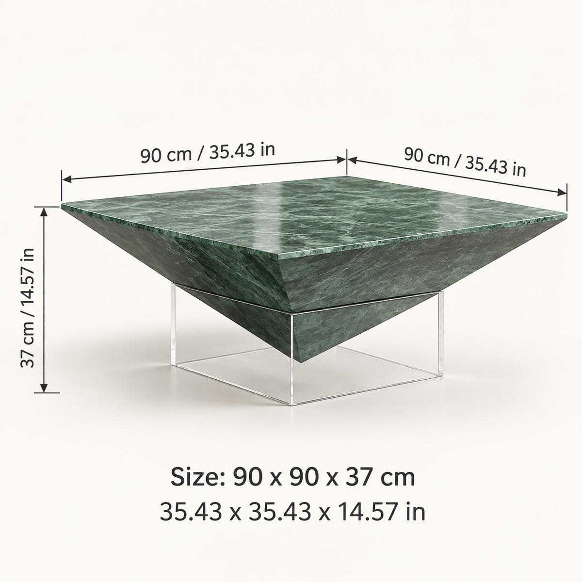 Inverted Pyramid Table