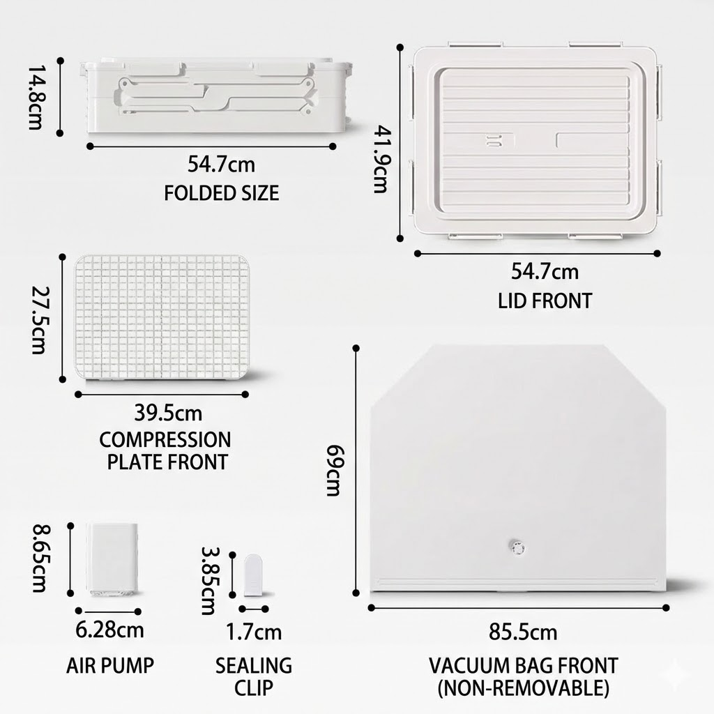 Vacuum & Pack Foldable Storage Box