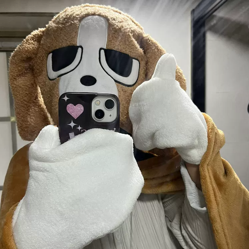 Sleepy Dog Hooded Wearable Blanket
