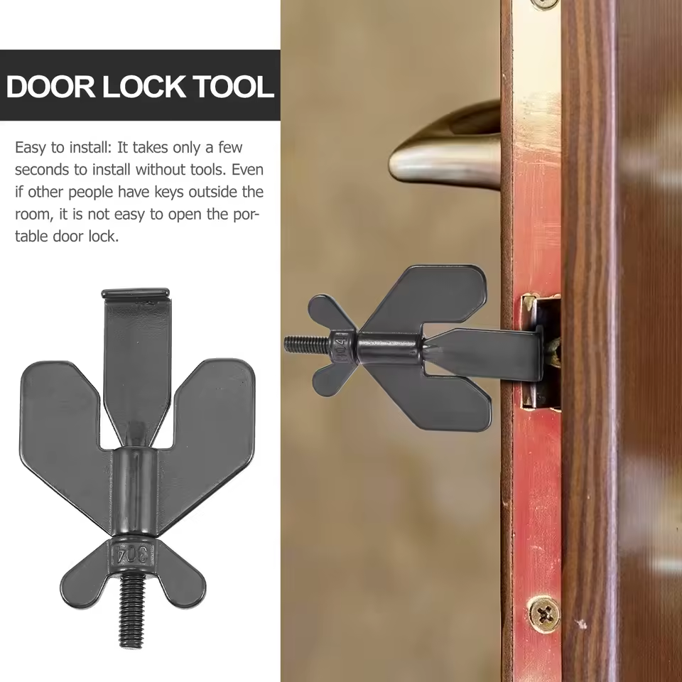 Portable Travel Security Door Stopper Lock