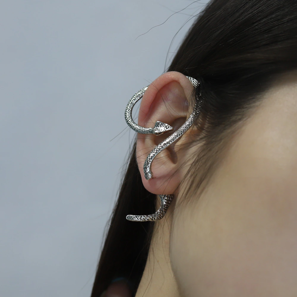 Twining Snake Punk Style Earrings