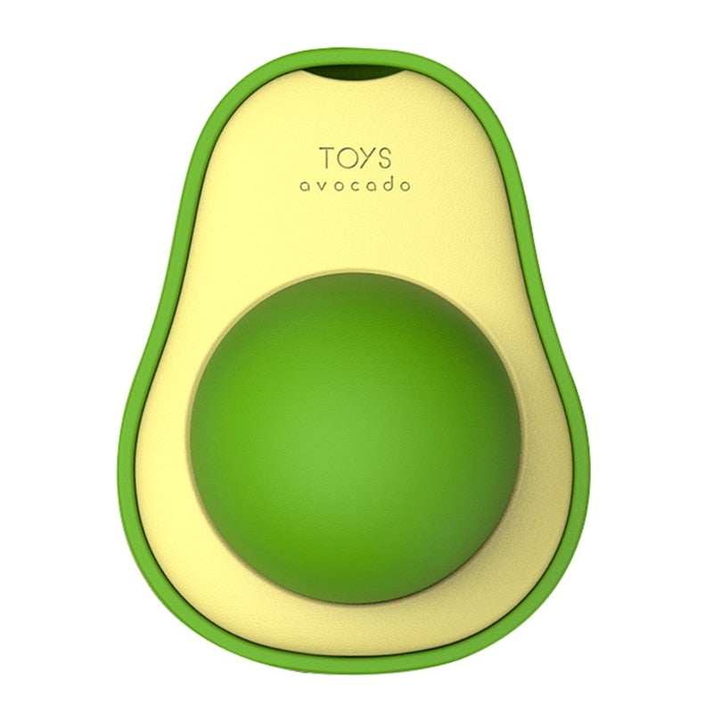 Wall-Mounted Cat Avocado Toy Ball