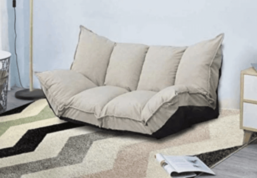 Sleeper Modern Legless Sofa with 2 Pillows - MaviGadget