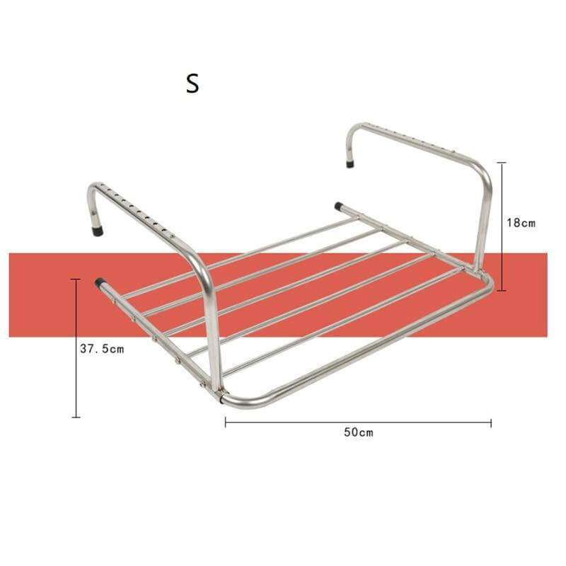 Stainless Steel Foldable Drying Rack Shelf - MaviGadget