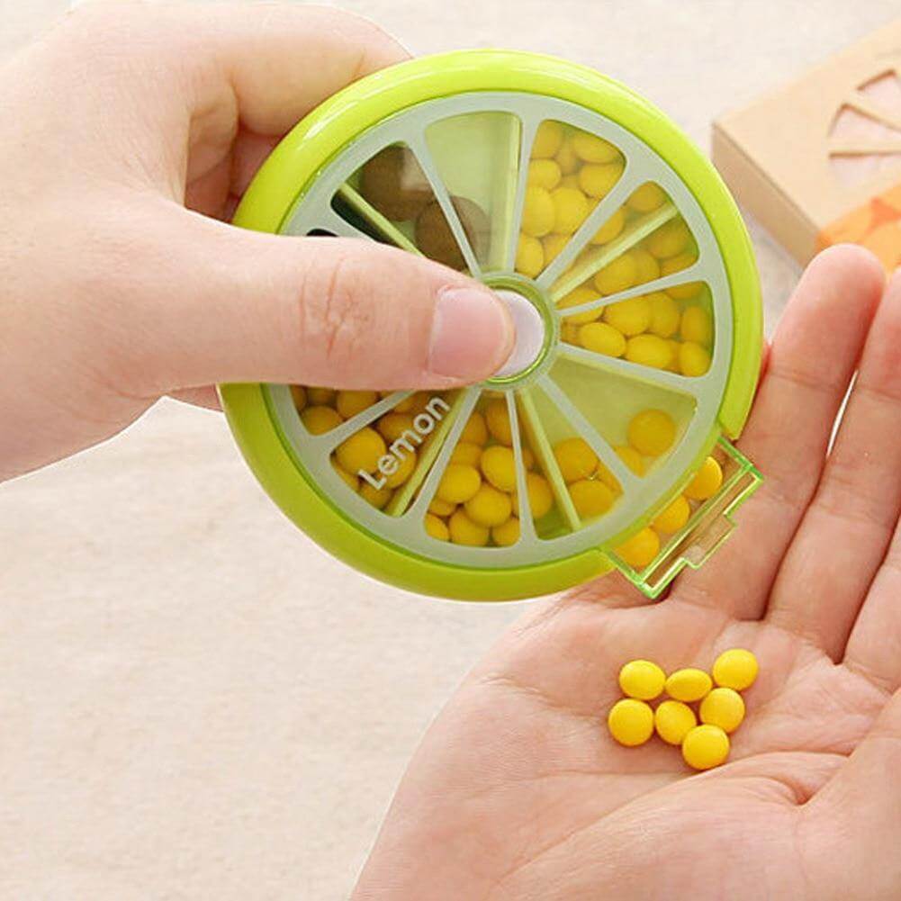 2pcs Weekly Rotating Pill Box Organizer - MaviGadget