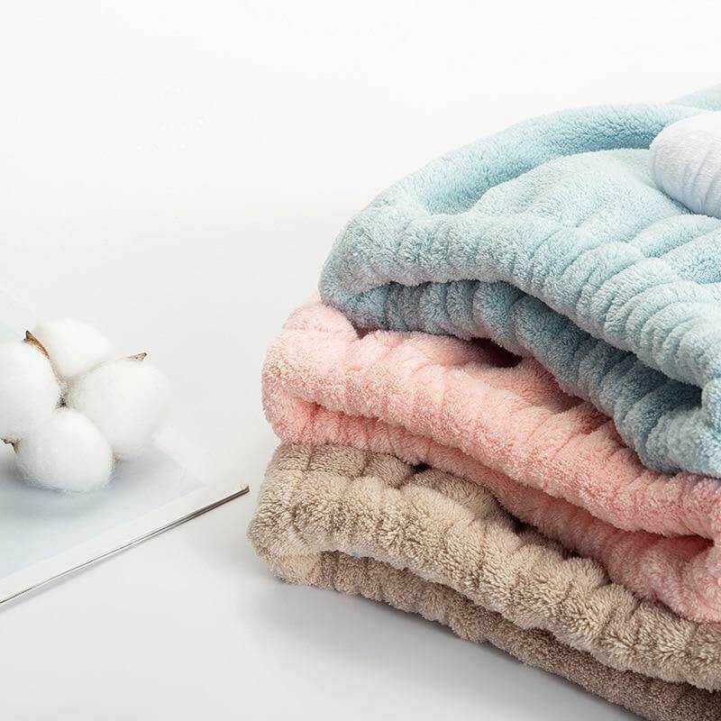 Cute Bath Towel Hair Dryer Hat - MaviGadget