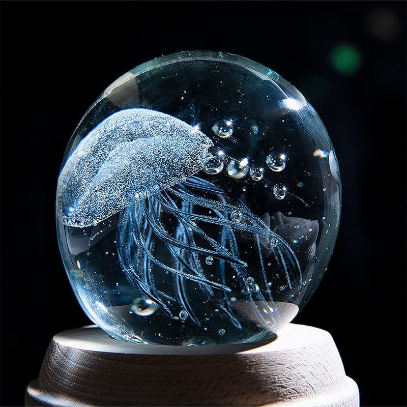 3D Glowing Jellyfish Sculpture Ornament - MaviGadget