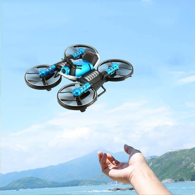 2in1 Folding Motorbike Aerial Land-Air RC Drone - MaviGadget