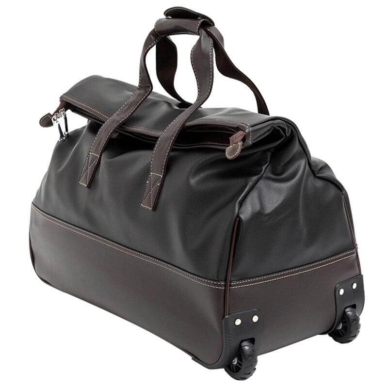Rolling Leather Luggage Waterproof Suitcase - MaviGadget