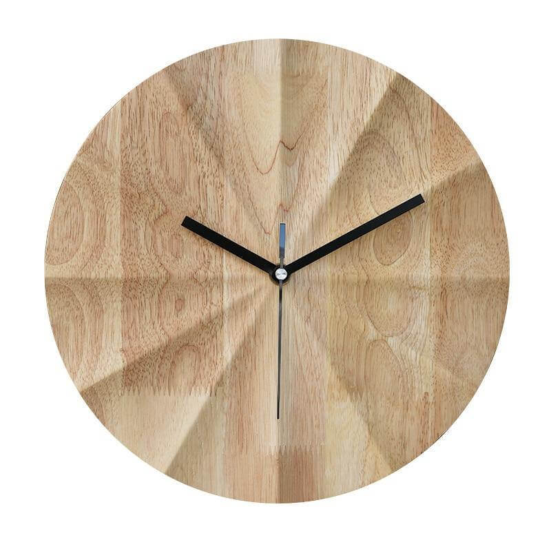 Nordic Wooden Street Fashion Wall Clock - MaviGadget