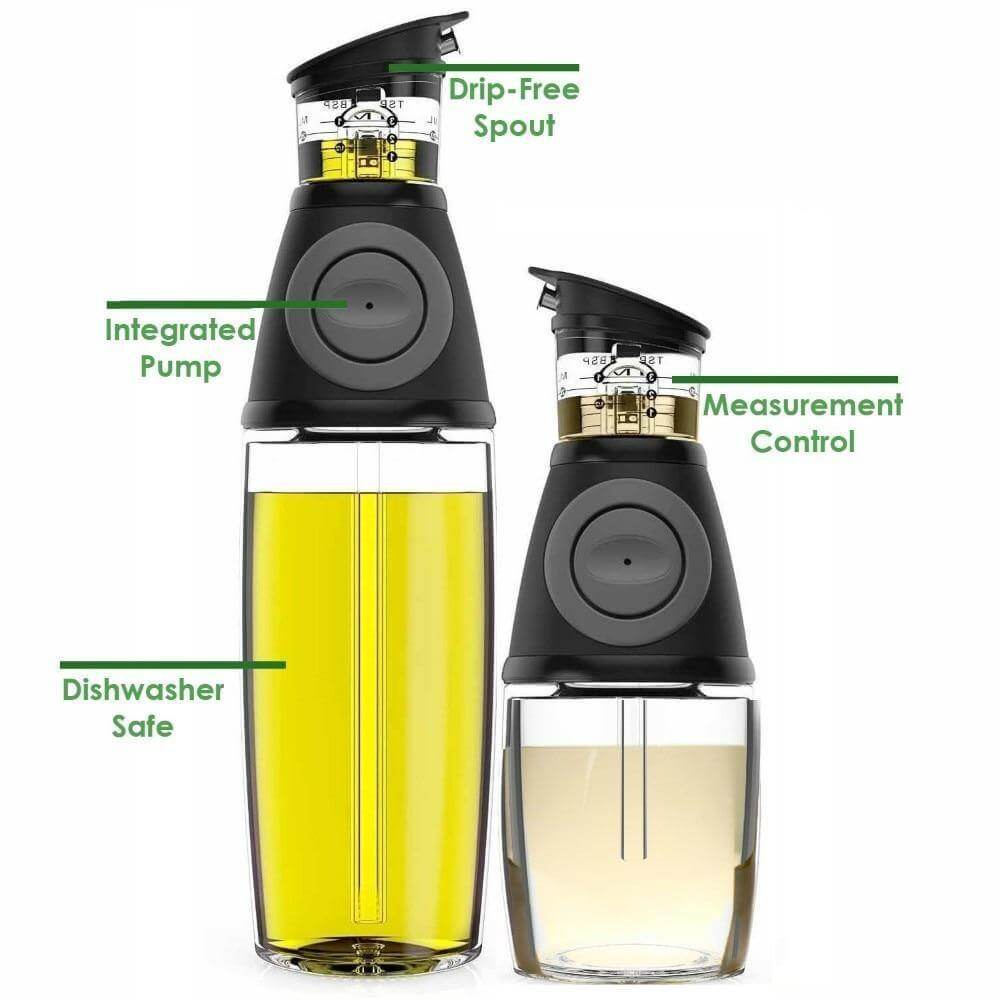 2pcs Drip-Free Olive Oil Dispenser Set - MaviGadget