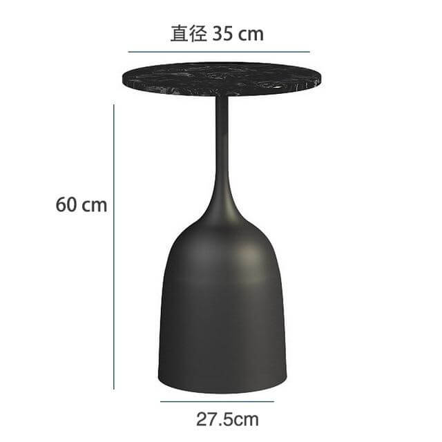 luxury Nordic Iron Metal Bracket Light Side Table - MaviGadget