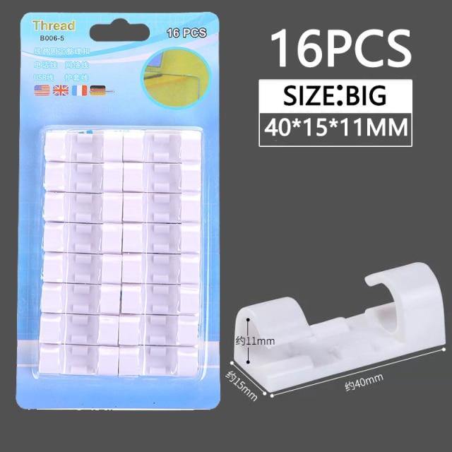 20Pcs Self Stick Wire Organizer - MaviGadget