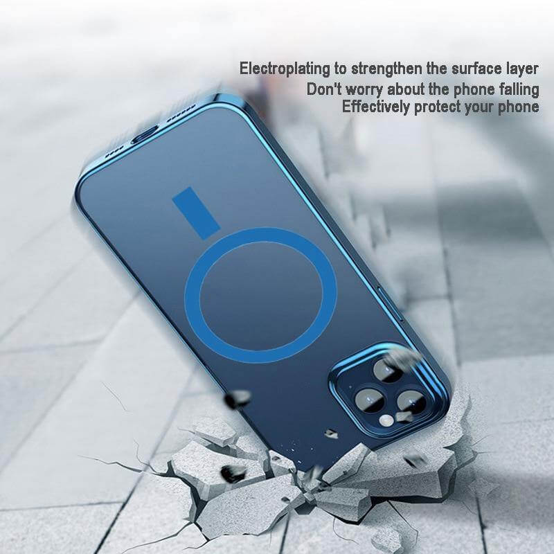 Transparent Magnetic Charger Case for iPhone 12 - MaviGadget