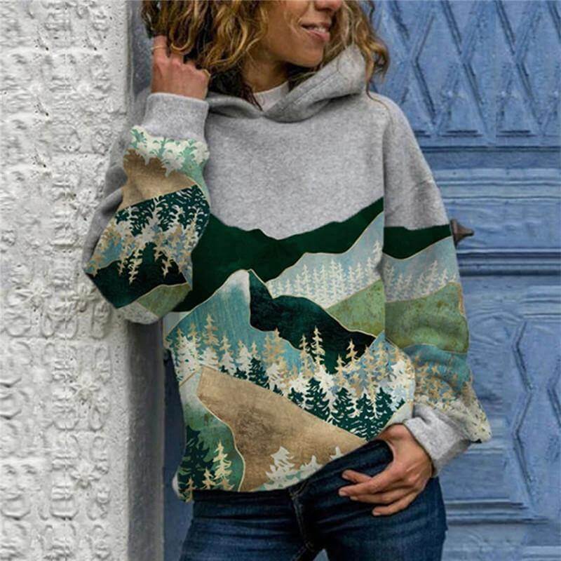 Vintage Stylish Mountain Hoodie - MaviGadget
