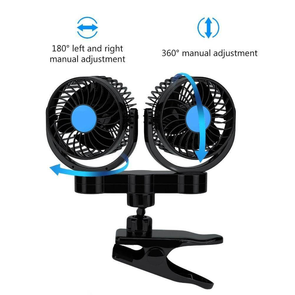 Rotatable Portable Air Cooling Car Fan - MaviGadget