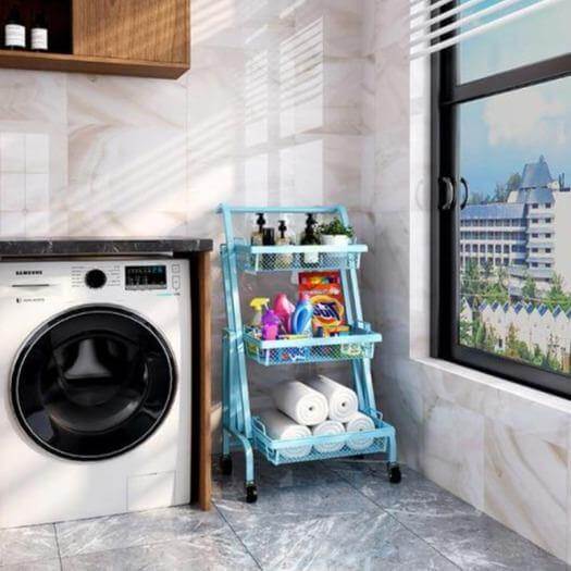 Parallel Folding Multifunction Kitchen Storage Rack - MaviGadget
