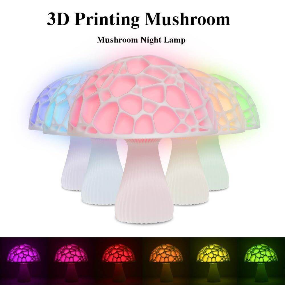 3D Print Elegant Mushroom Lamp - MaviGadget