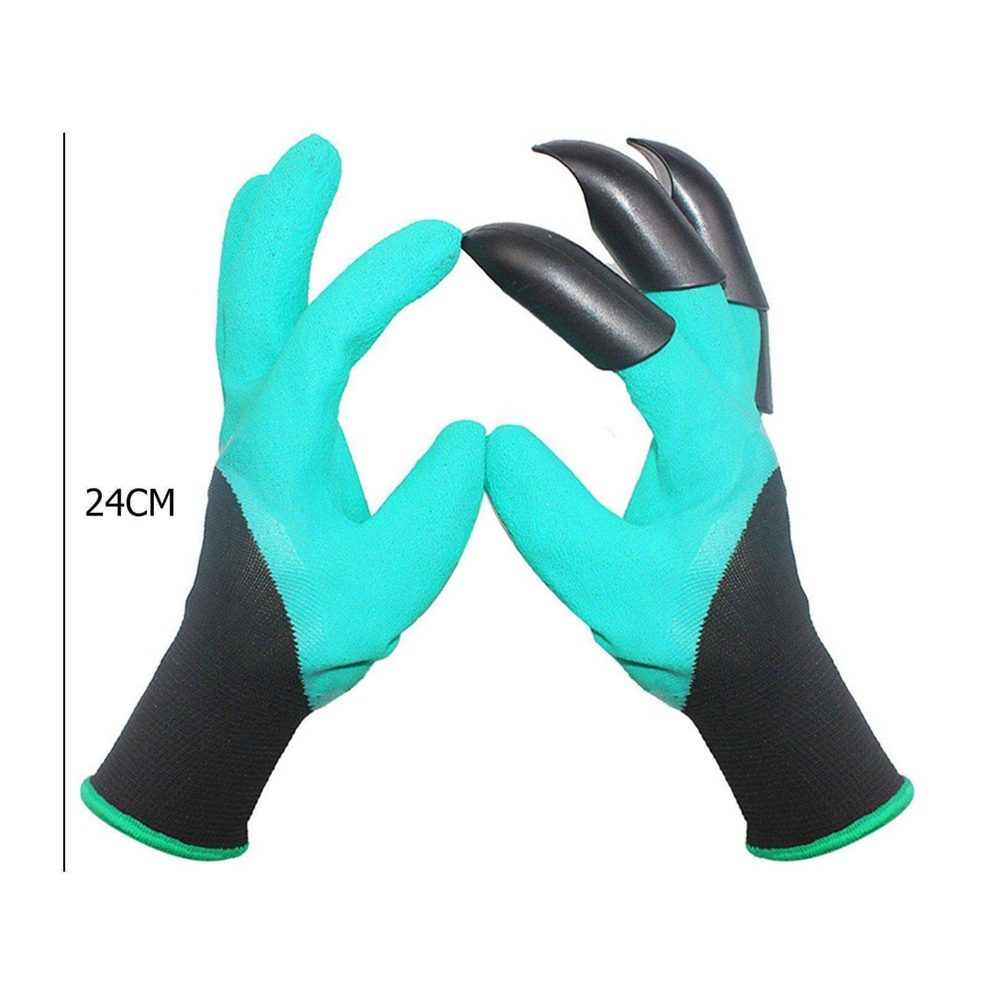 Garden Rubber Gloves with Fingertips Claws - MaviGadget