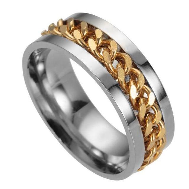 Cool Stainless Steel Rotating Ring - MaviGadget