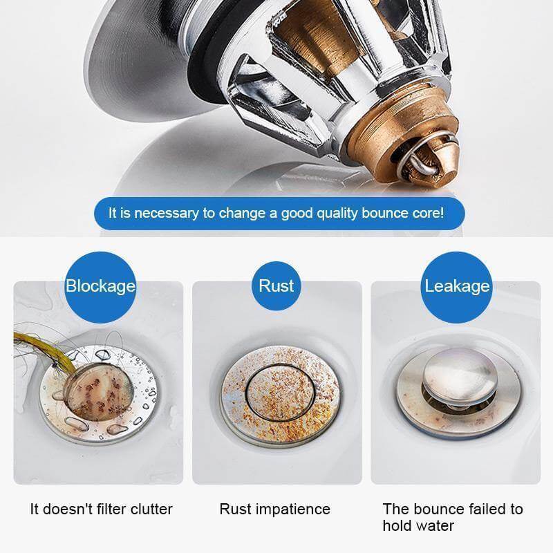 Universal Pop-Up Sink Drain Filter Plug - MaviGadget